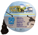 Happy Trails RV 30 Amp - 50 ft RV Electric Locking Power Cord with Lighted End and Pull Handle (8178T)