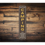 Camping Vertical Sign