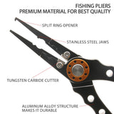 Stainless Steel Multifunctional Fishing Pliers Set Fish Lip Gripper