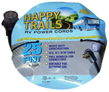 Happy Trails RV 50 Amp - 25 ft RV Extension Cord with Pull Handles and Lighted End (8423T)