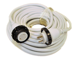 High Tide Marine 30 Amp - 100 ft White Marine Shore Power Extension Cord (9507W)