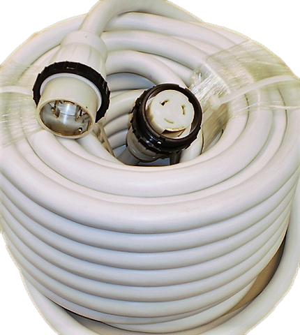 High Tide Marine 50 Amp - 100 ft White Shore Power Extension Cord (9509W)