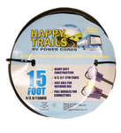 Happy Trails RV 50 Amp - 15 ft RV Extension Cord with Pull Handles and Lighted End (9511T)