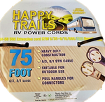 Happy Trails RV 50 Amp - 75 ft RV Extension Cord with Pull Handles and Lighted End (9513T)